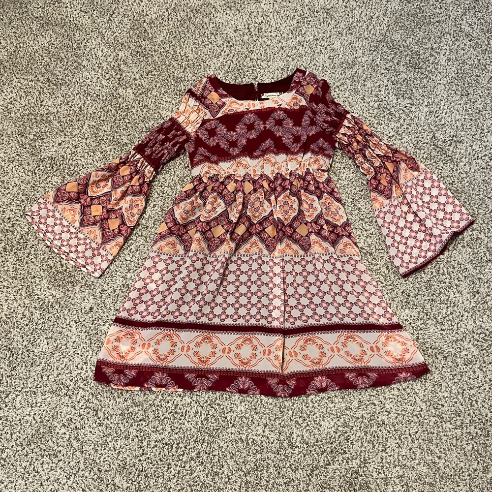 Speechless Kids Dress with Paisley Prints